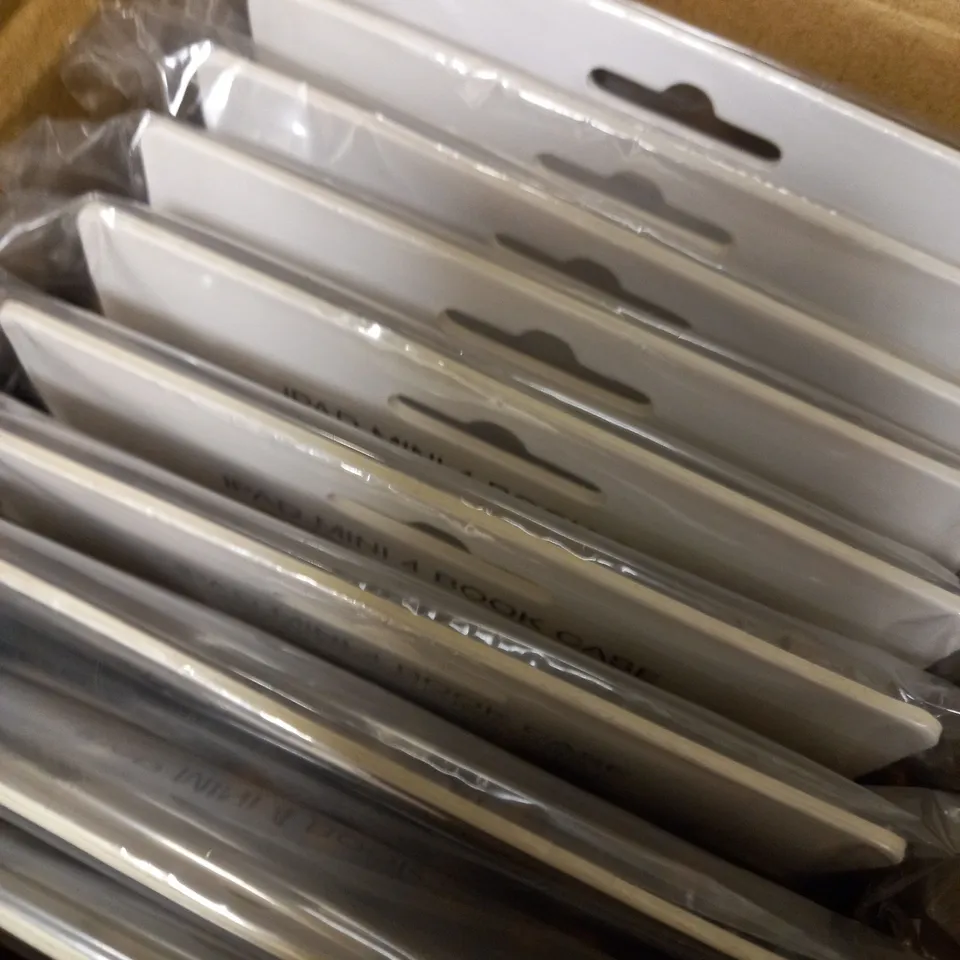 LOT OF APPROX 10 HAPPY PLUGS IPAD MINI 4 BOOK CASES - LEOPARD 