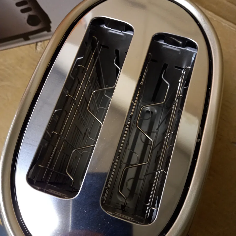 JOHN LEWIS ANYDAY 2 SLICE TOASTER STAINLESS STEEL FINISH