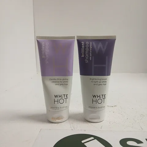 WHITE HOT SHAMPOO DUO FOR WHITE/GREY HAIR – 2 X 200ML TUBES