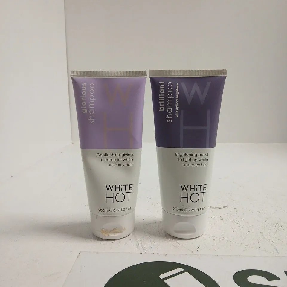 WHITE HOT SHAMPOO DUO FOR WHITE/GREY HAIR – 2 X 200ML TUBES