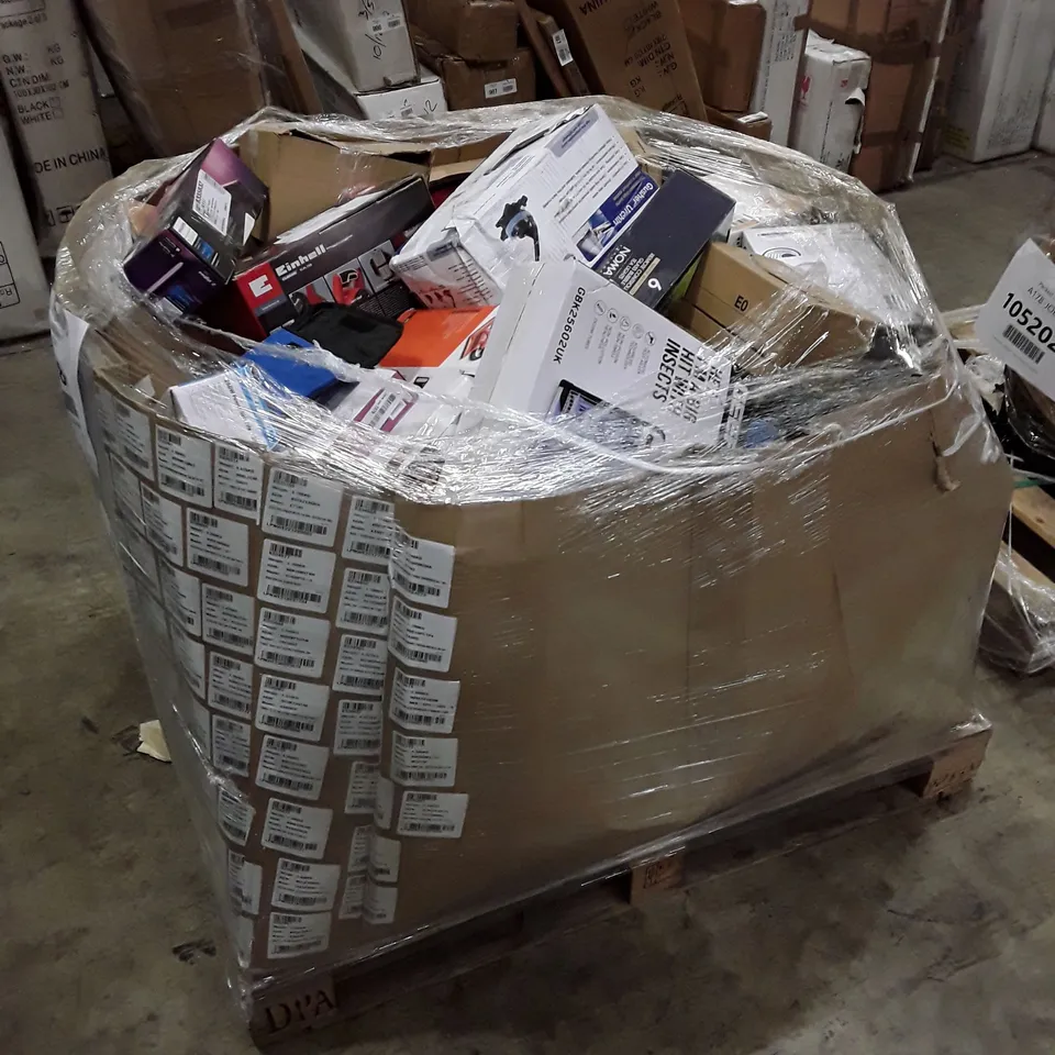 PALLET OF APPROXIMATELY 110 UNPROCESSED RAW RETURN HOUSEHOLD AND ELECTRICAL GOODS TO INCLUDE;