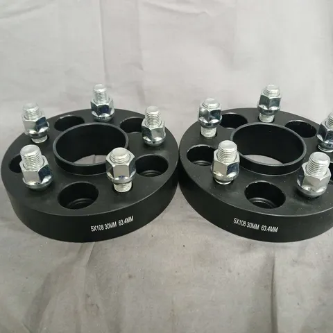 PAIR OF WHEEL SPACERS, 5X108, 30MM THICK, 63.4MM CENTRE BORE (SET OF 2)
