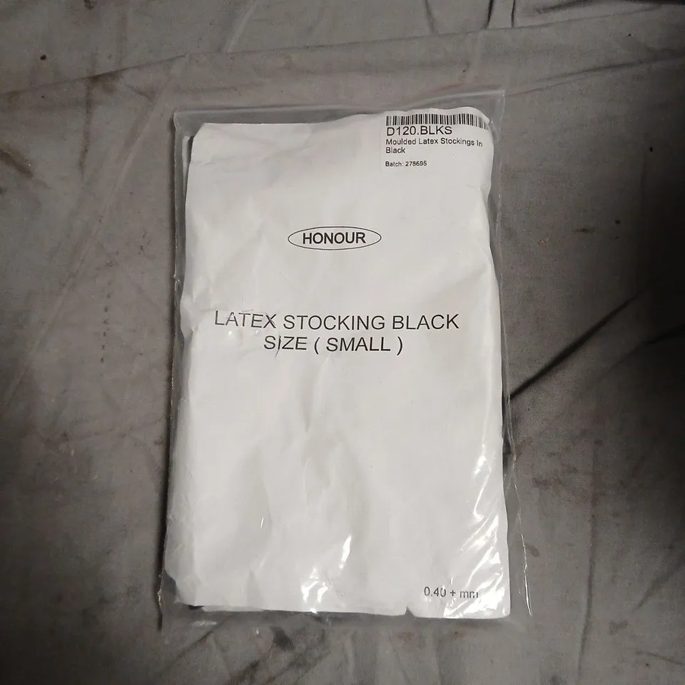 BOX OF APPROXIMATELY 30 ASSORTED ADULT SEX TOYS AND ACCESSORIES INCLUDING LATEX STOCKINGS , STUD 100 DESENSITISING SPRAY FOR MEN AND DUREX INTENSE LITTLE DEVIL RING 