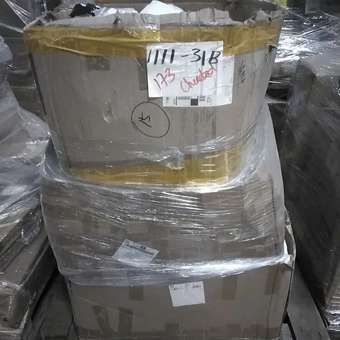 PALLET CONTAINING LARGE QUANTITIES OF BAGGED FOOTWEAR