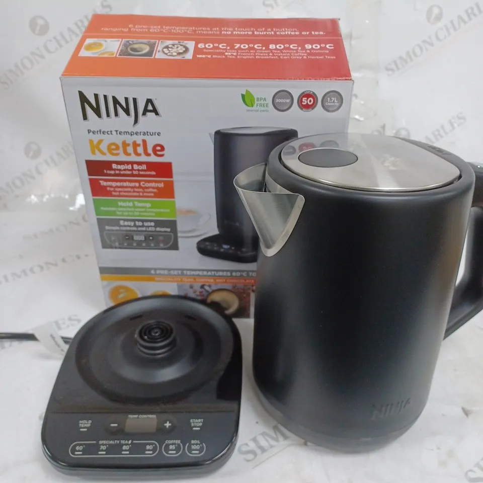 BOXED NINJA PERFECT TEMPERATURE KETTLE KT200UK