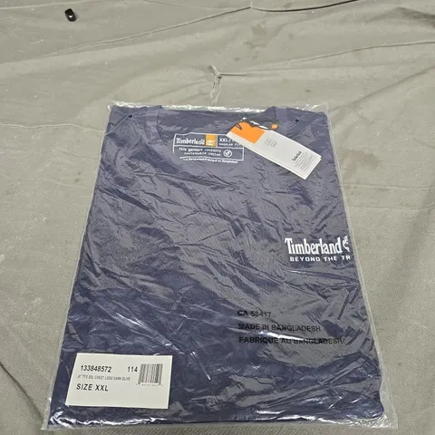 BAGGED TIMBERLAND CHEST LOGO TEE - SIZE 2XL