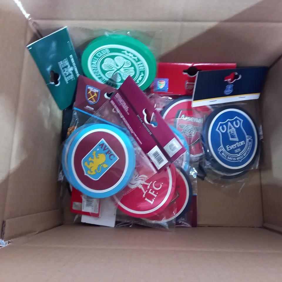 APPROXIMATELY 16 OFFICIALLY LICENSED FOOTBALL CLUB COASTERS TO INCLUDE LIVERPOOL, WEST HAM, ARSENAL, CELTIC, MANCHESTER UNITED, ASTON VILLA, EVERTON