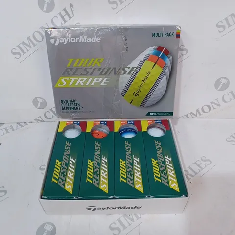 BOXED TAYLORMADE TOUR RESPONSE STRIPE SET OF GOLF BALLS