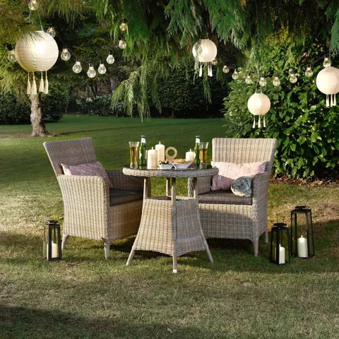 BOXED SET OF 2 TRUGARDEN RATHLIN GARDEN DINING CHAIRS