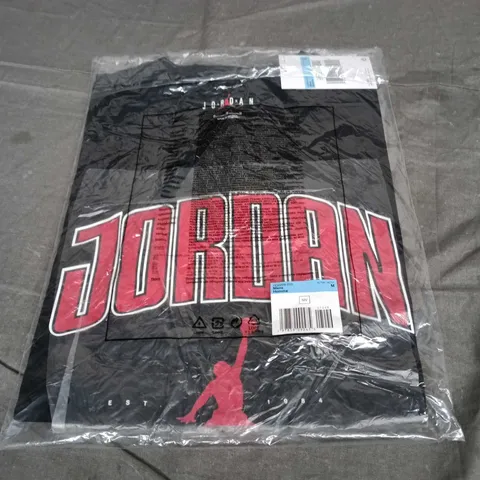 JORDAN MEN'S T-SHIRT – BLACK, JUMPMAN LOGO, UK SIZE M