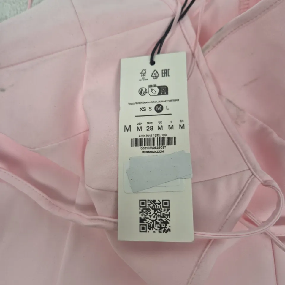 BERSHKA PINK DRESS – WOMEN'S, UK SIZE M (USA M)