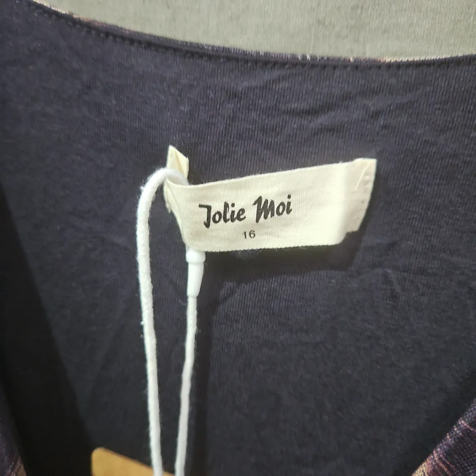 JOLIE MOI MESH WRAP MIDI DRESS IN LEOPARD MUTLI - UK SIZE 16