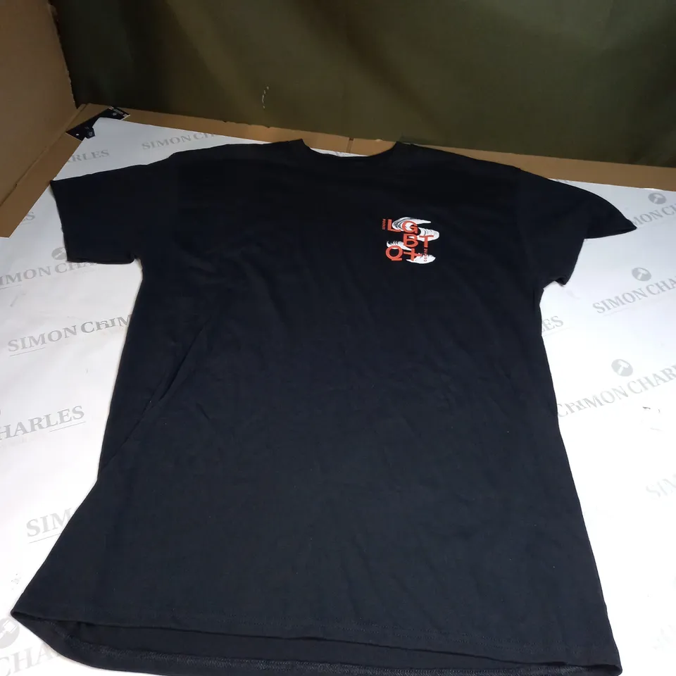 LARGE GLIDAN BLACK T-SHIRT 