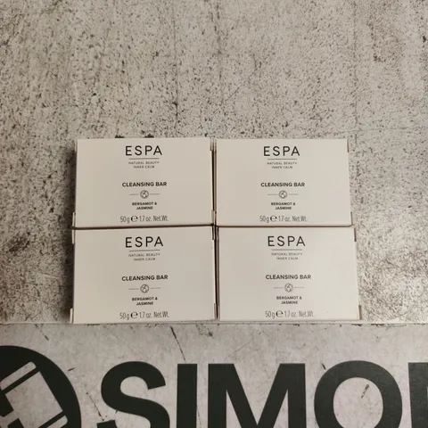ESPA CLEANSING BAR – BERGAMOT & JASMINE (4 X 50G)