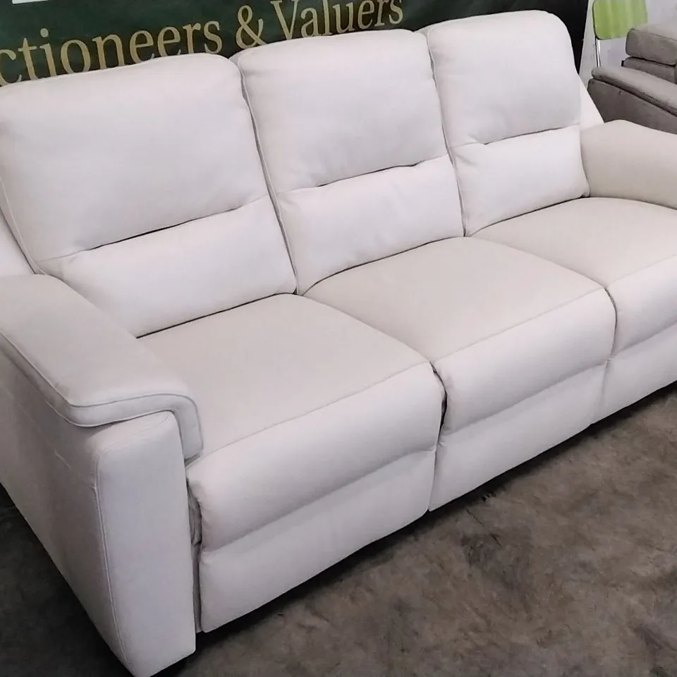 QUALITY ITALIAN DESIGNER AVOLA LARGE SOFA CREAM LEATHER