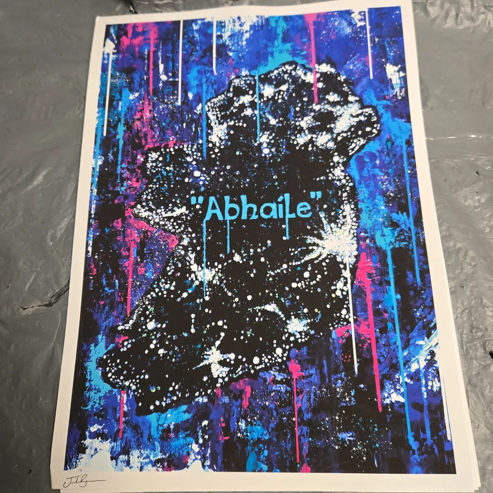 SET OF 3 JORDAN BREEN ART POSTERS TO INCLUDE 'FILL YOUR OWN CUP' AND 'A TASTE OF HOME'