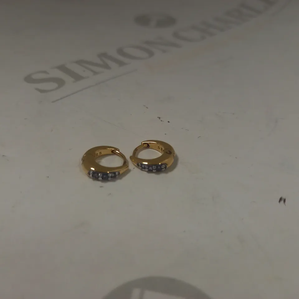 RACHEL JACKSON BIRTHSTONE HUGGIE HOOP EARRINGS RRP £70
