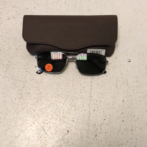 NEXT AVIATOR SUNGLASSES WITH TEXTURED BROWN CASE