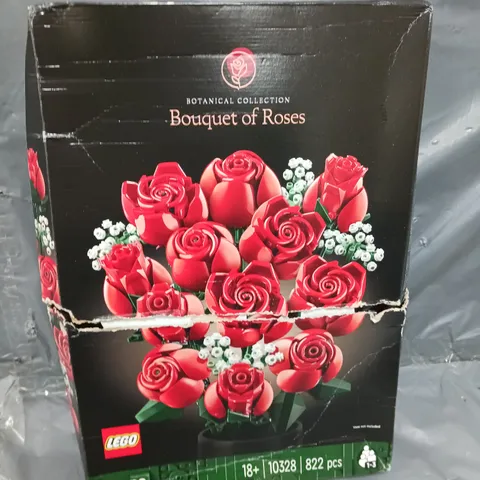 BOXED LEGO ICONS BOUQUET OF ROSES BUILDING SET 10328