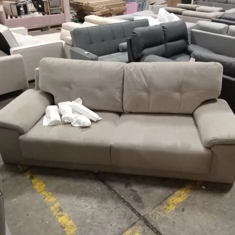 KANSAS 3 SEATER SOFA, CHAMPAGNE CLASSIC VELVET