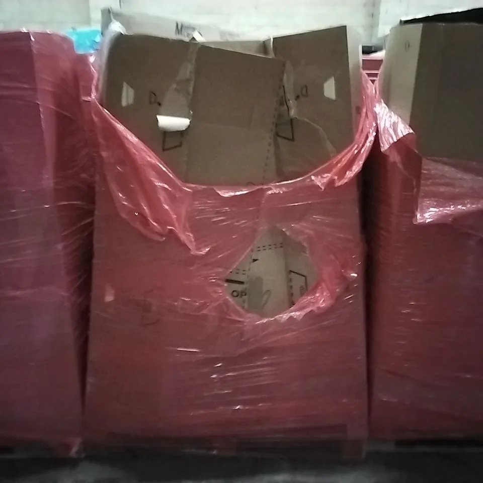 PALLET OF HOUSEHOLD ITEMS TO INCLUDE CAR SEAT COVERS, TOTTO SIFT SHELL LUGGAGE CASE, WEIGHTED VEST AND ELECTRONIC DART BOARD ECT 