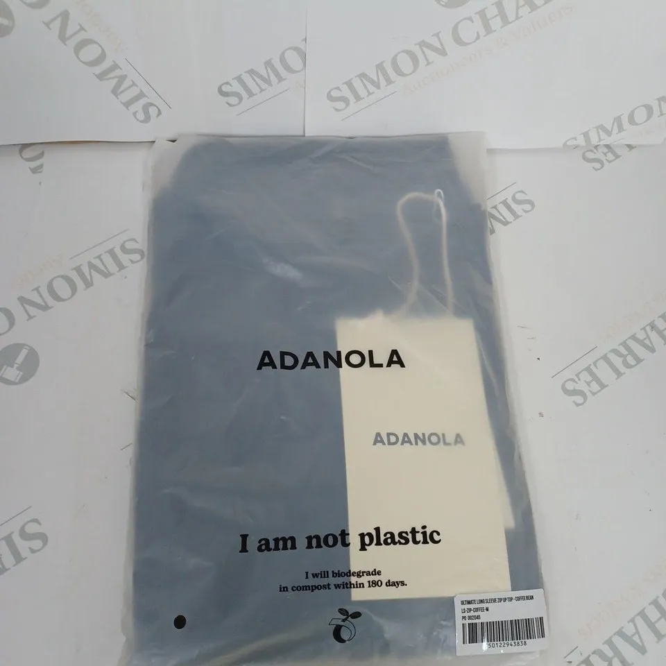 BAGGED ADANOLA ULTIMATE LONG SLEEVE ZIP UP TOP SIZE M