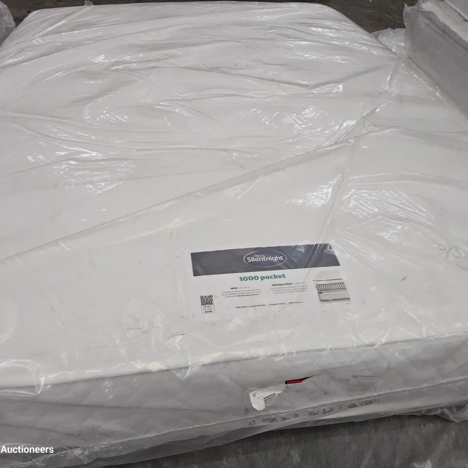 QUALITY BAGGED 4'6" DOUBLE SILENTNIGHT 1000 POCKET MATTRESS 