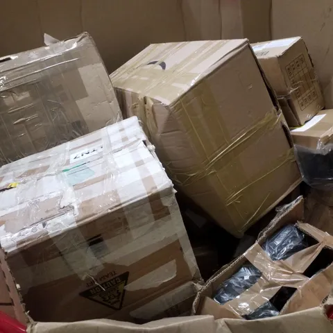 PALLET CONTAINING ASSORTED PRODUCTS INCLUDING SHOWER NICHE, IMPULSE HEAT SEALER & SALON STOOL