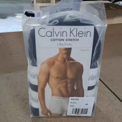 PACK OF 3 CALVIN KLEIN COTTON STRETCH TRUNKS 