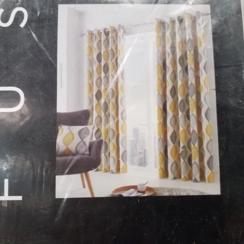 100% COTTON READY MADE EYELET CURTAIN (SET OF 2)