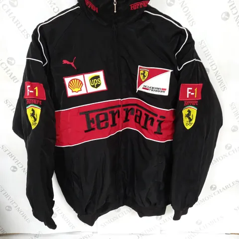 S.FERRARI ZIPPED TEAM COAT SIZE UNSPECIFIED