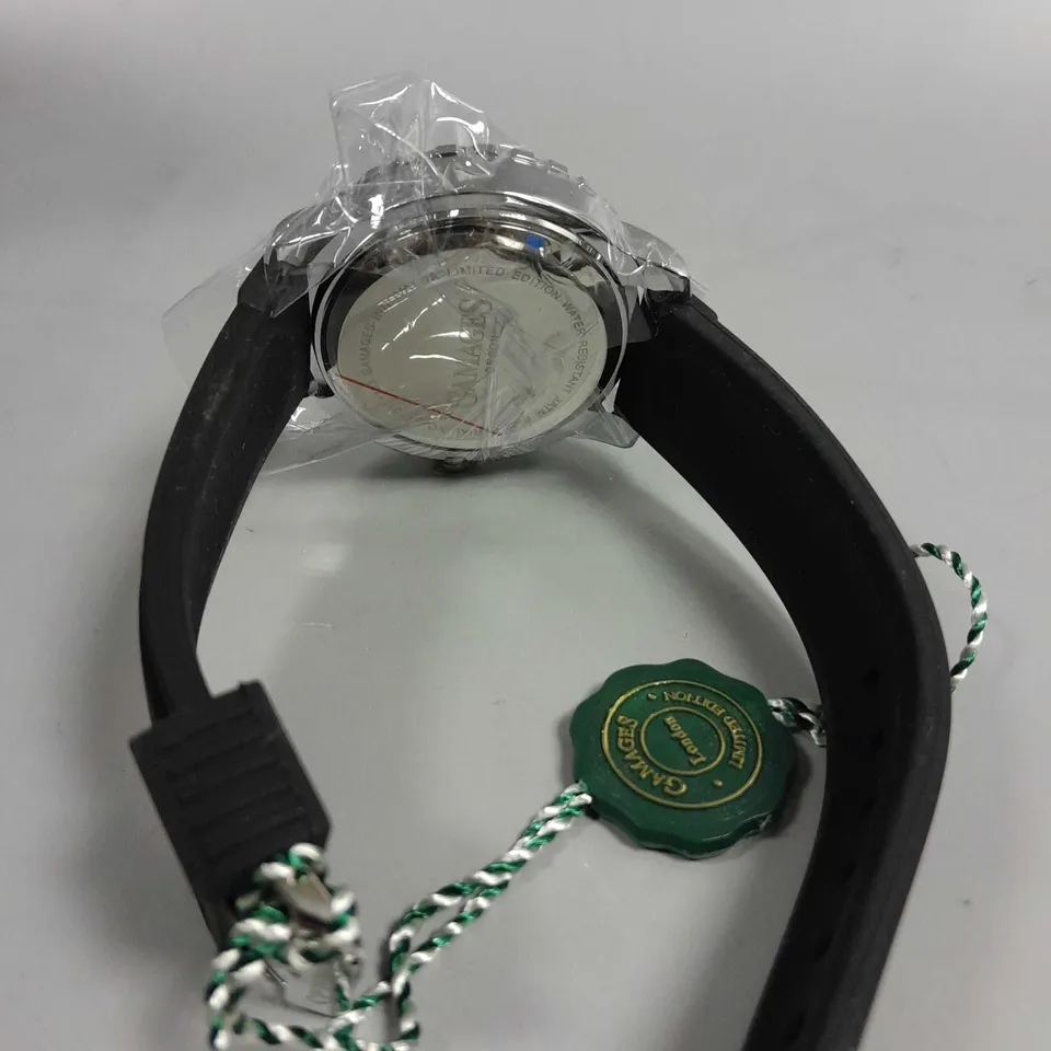 BOXED GAMAGES INNOVATOR STEEL BLACK WATCH 