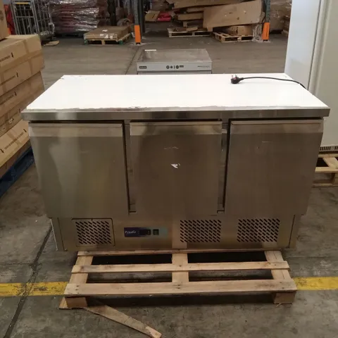 PRODIS EC355SS COMMERCIAL 3 DOOR PREP FRIDGE 
