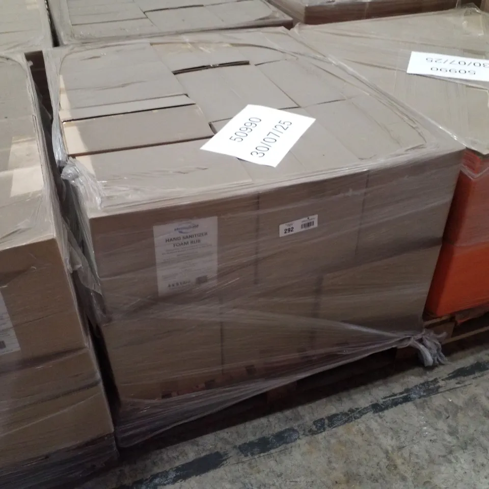 PALLET CONTAINING APPROXIMATELY 80 BOTTLES OF STRONGHOLD ALCOHOL HAND SANITISER 5LTR