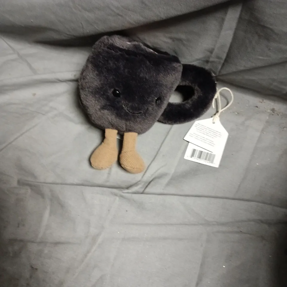 JELLYCAT AMUSEABLES COFFEE CUP PLUSH – BLACK