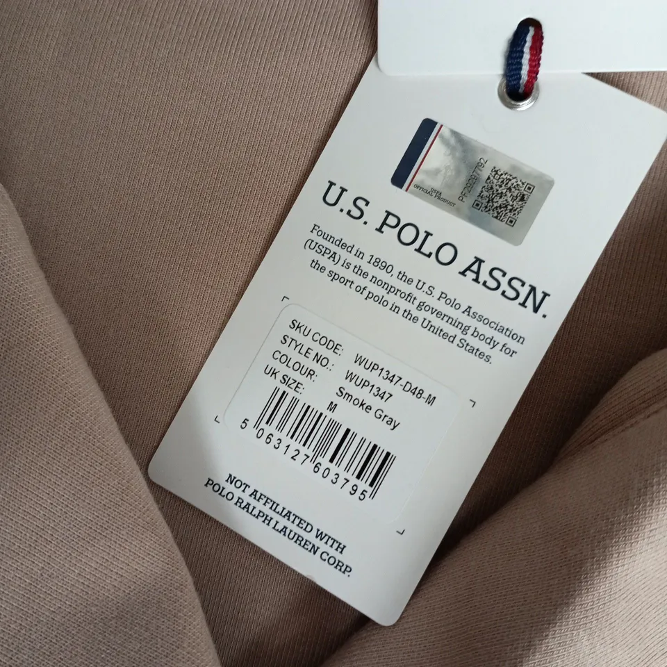 U.S. POLO ASSN BEIGE POLO SHIRT – MEN’S, SIZE M