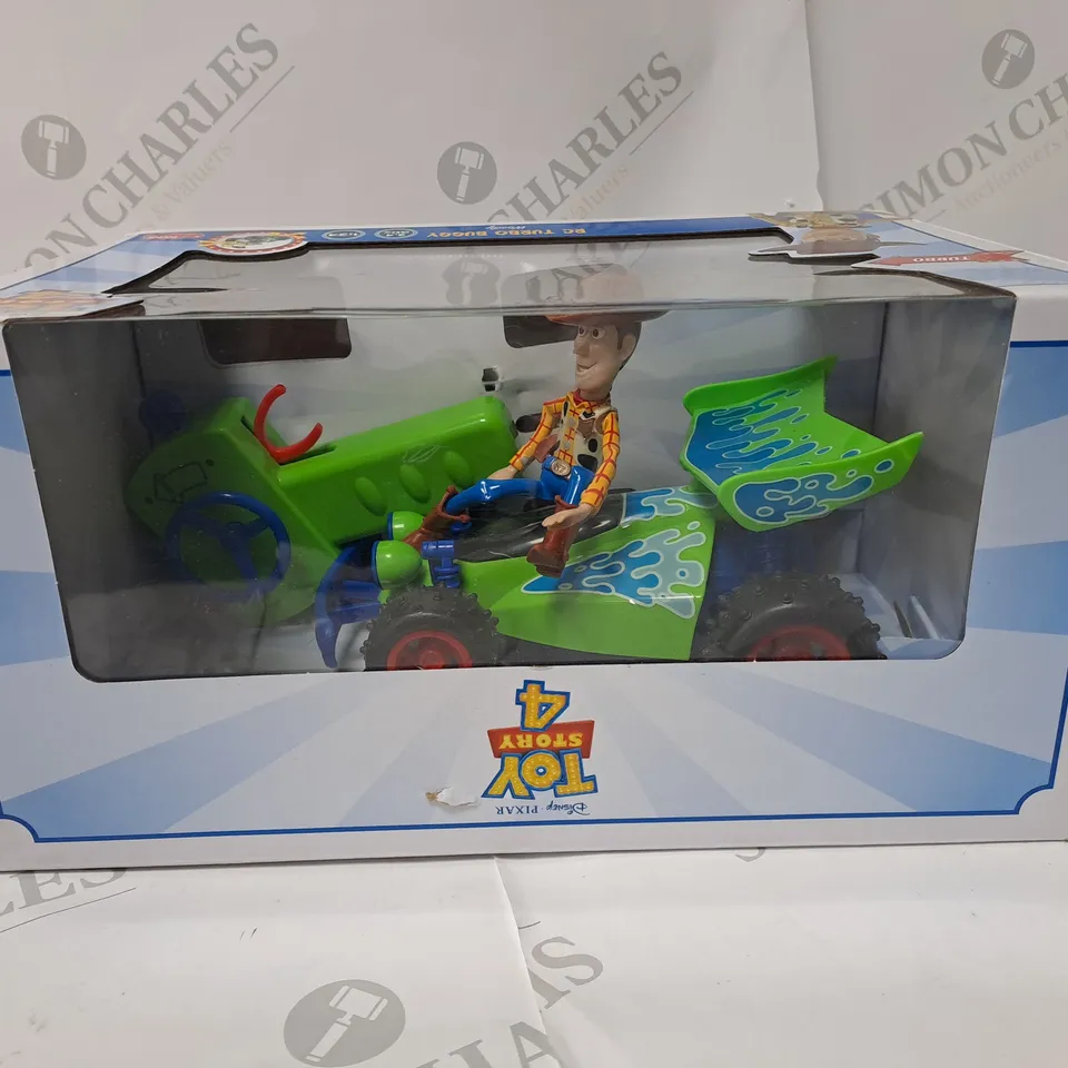 DISNEY PIXAR TOY STORY 4 RC TURBO BUGGY WOODY RRP £35