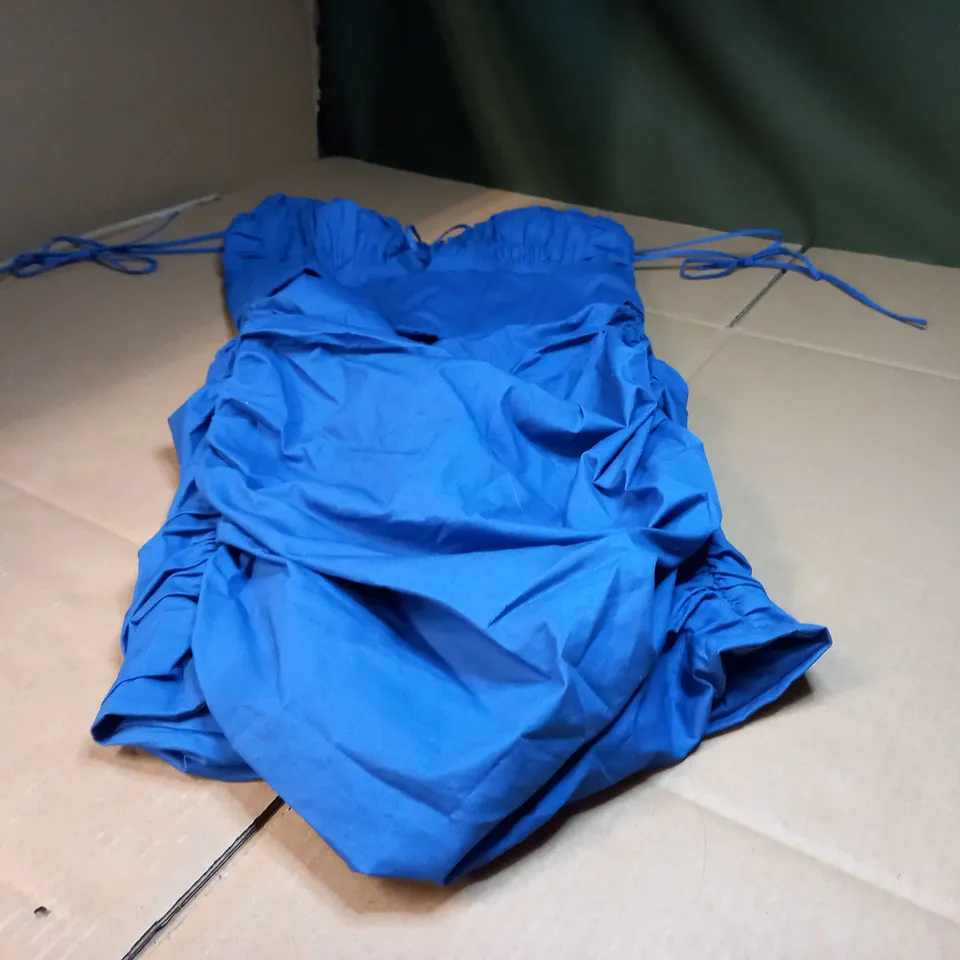 OH POLLY RUCHED CORSET MINI DRESS - SIZE 12