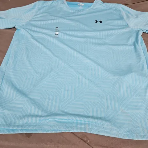 UNDER ARMOUR LOGO T-SHIRT, BLUE - UK SIZE XXL