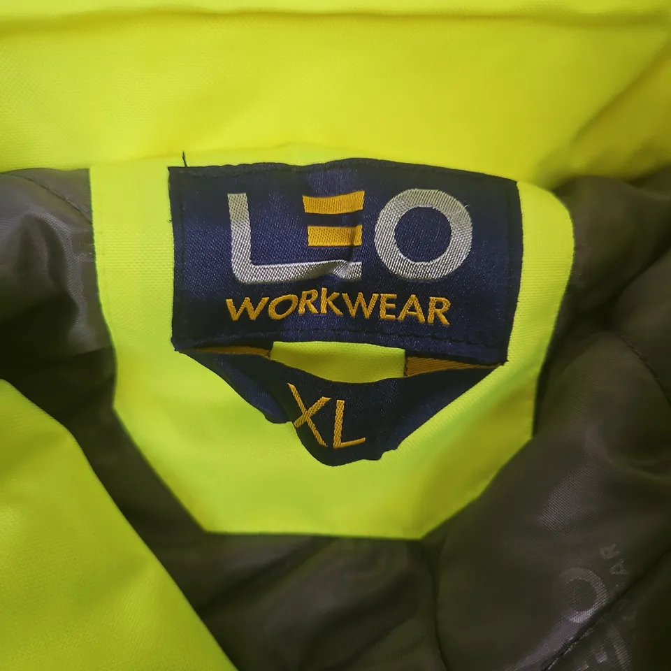 MARWOOD WORKWEAR LEO ECOVIZ 4K SUPERIOR BAFFLE LINED ANORAK IN YELLOW (A03-Y-LEO) - XL