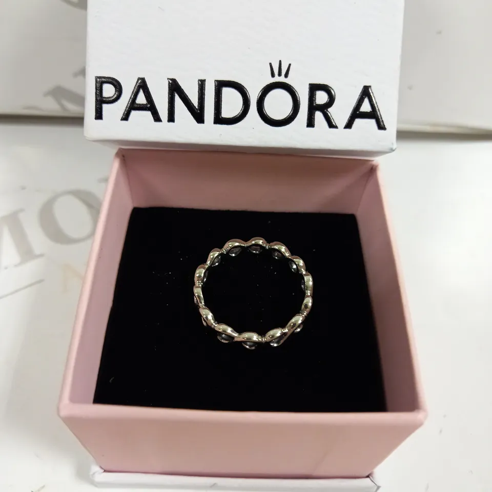 PANDORA INFINITY SILVER RING - SIZE UNSPECIFIED