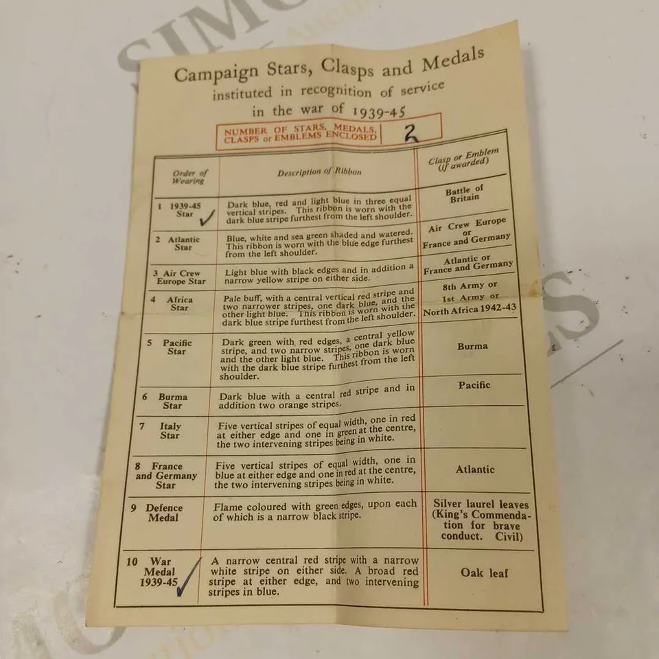 SMALL BOX CONTAINING 3 X ASSORTED BRITISH MILITARY SERVICE MEDALS WITH PAPERWORK