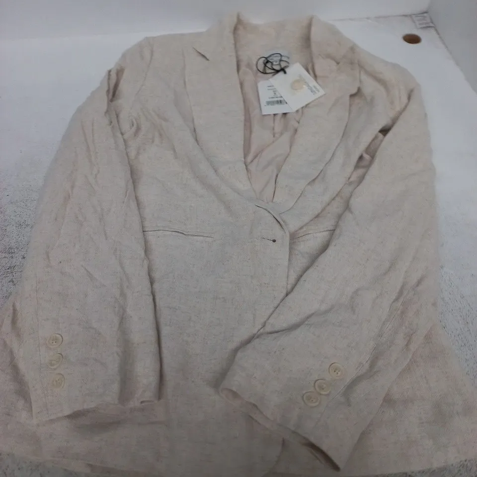 SONDAG & SONS WOMEN’S MIRA SUMMER BLAZER – BEIGE, UK 10 (M)