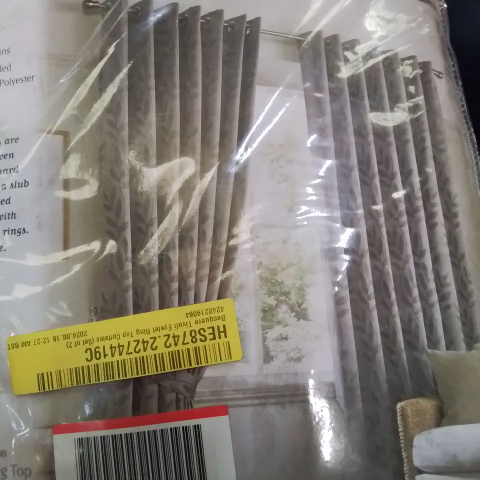 BAGGED BECQUERE TIVOLI RING TOP CURTAINS 