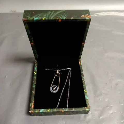 AVATAR SILVER NECKLACE WITH PAPERCLIP DESIGN