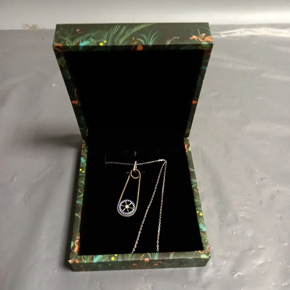 AVATAR SILVER NECKLACE WITH PAPERCLIP DESIGN