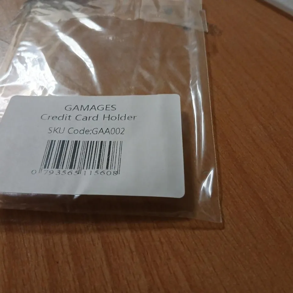 GAMAGES CREDIT CARD HOLDER – BLACK PEBBLE LEATHER