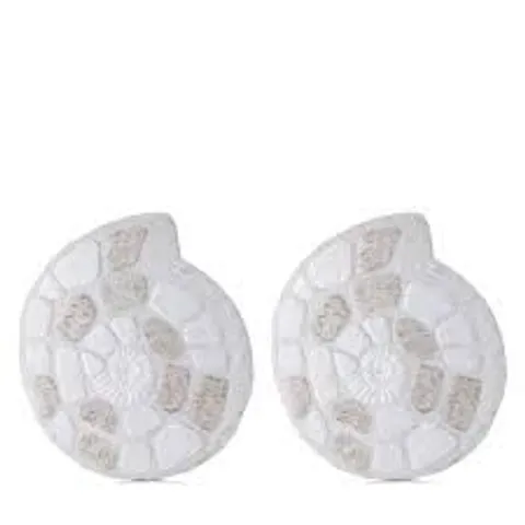 GARDEN REFLECTIONS COASTAL EDIT SET OF 2 STEPPING STONES