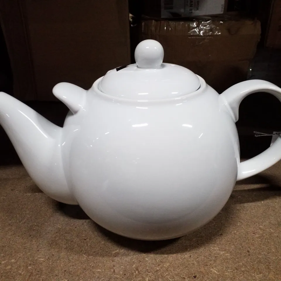 BOXED GLOBE 3L TEAPOT - WHITE