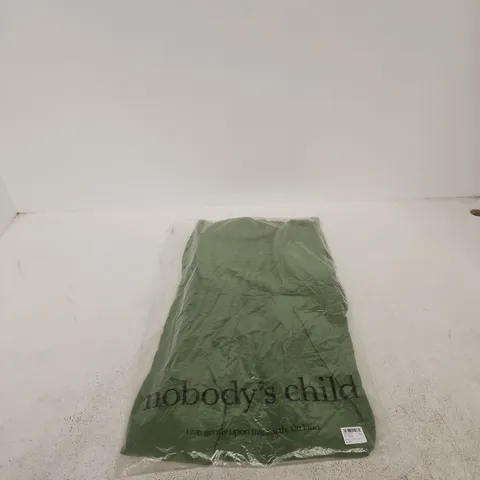 NOBODY'S CHILD RORY JUMPSUIT – GREEN, UK 10 (EU 38)
